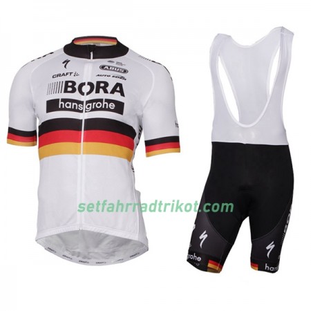 Fahrradbekleidung Radtrikot Kurzarm + Trägershorts 2017 Bora-Hansgrohe Deutscher Meister
